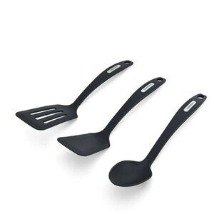 Farberware Set of 3 Nylon Tools, Slotted Turner, Short Turner, Basting Spoon